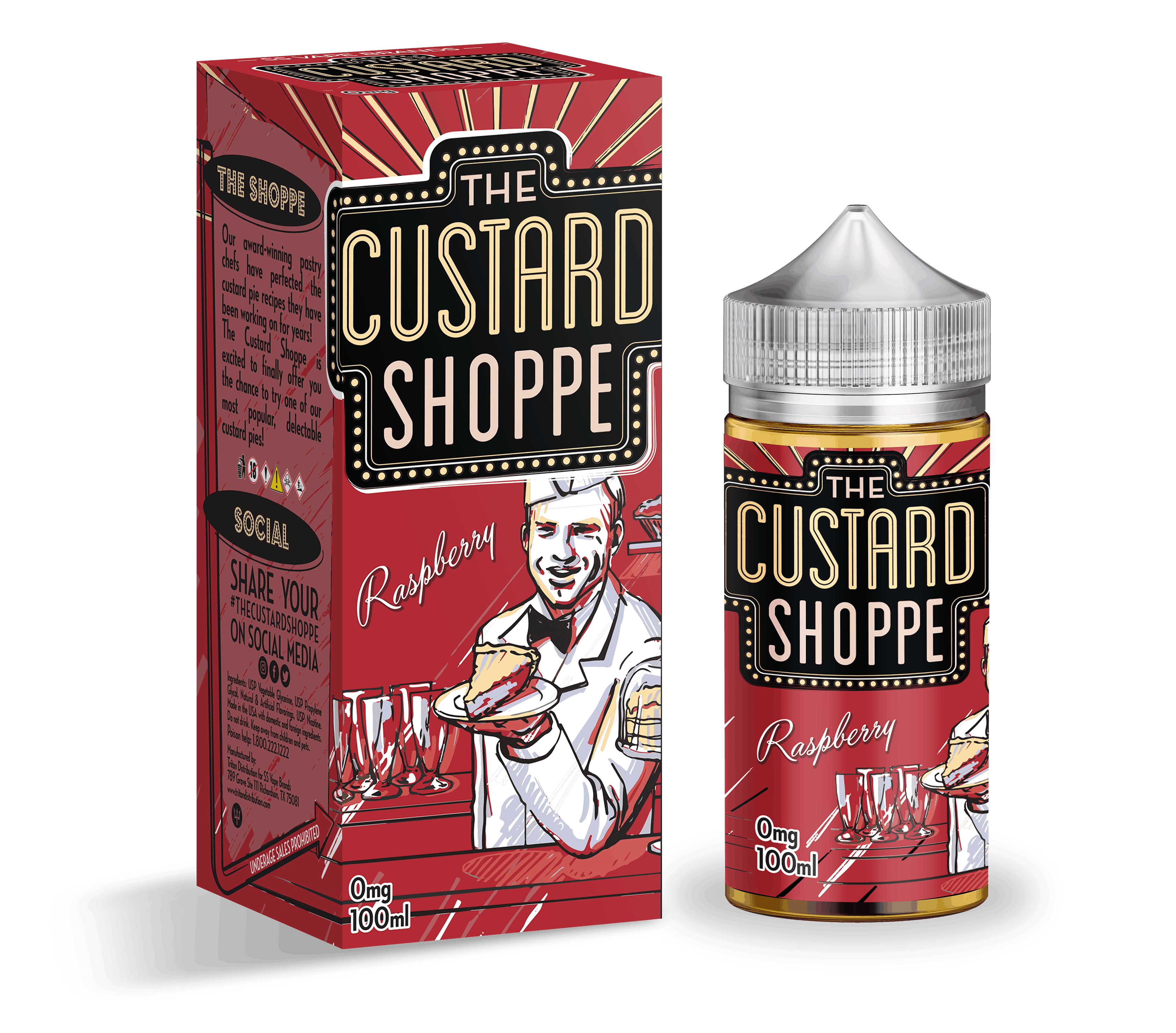 THE CUSTARD SHOPPE – RASPBERRY – 100ML